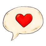 Heart in Speech Bubble