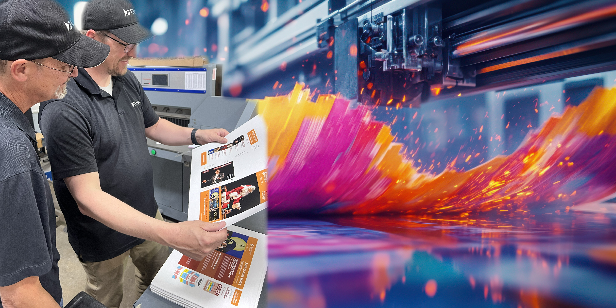 Doceo employees in a Commercial Print Environment