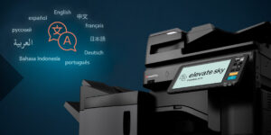 Toshiba’s Elevate Sky Translate documents instantly, right from your Toshiba MFP Translation App