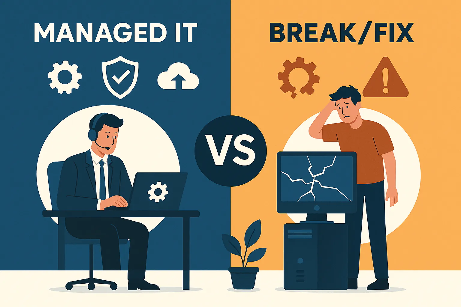 Managed IT vs. Break/fix