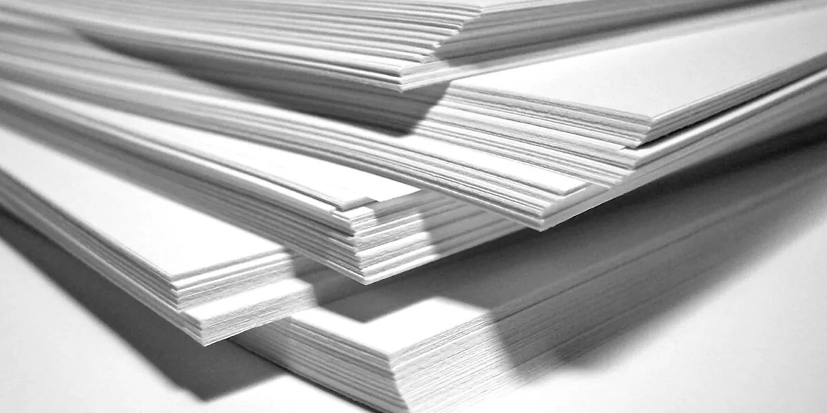 Stack of paper documents