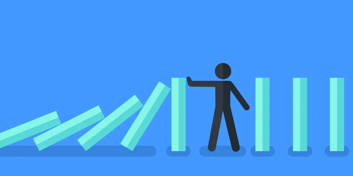 Man holding up a pillar