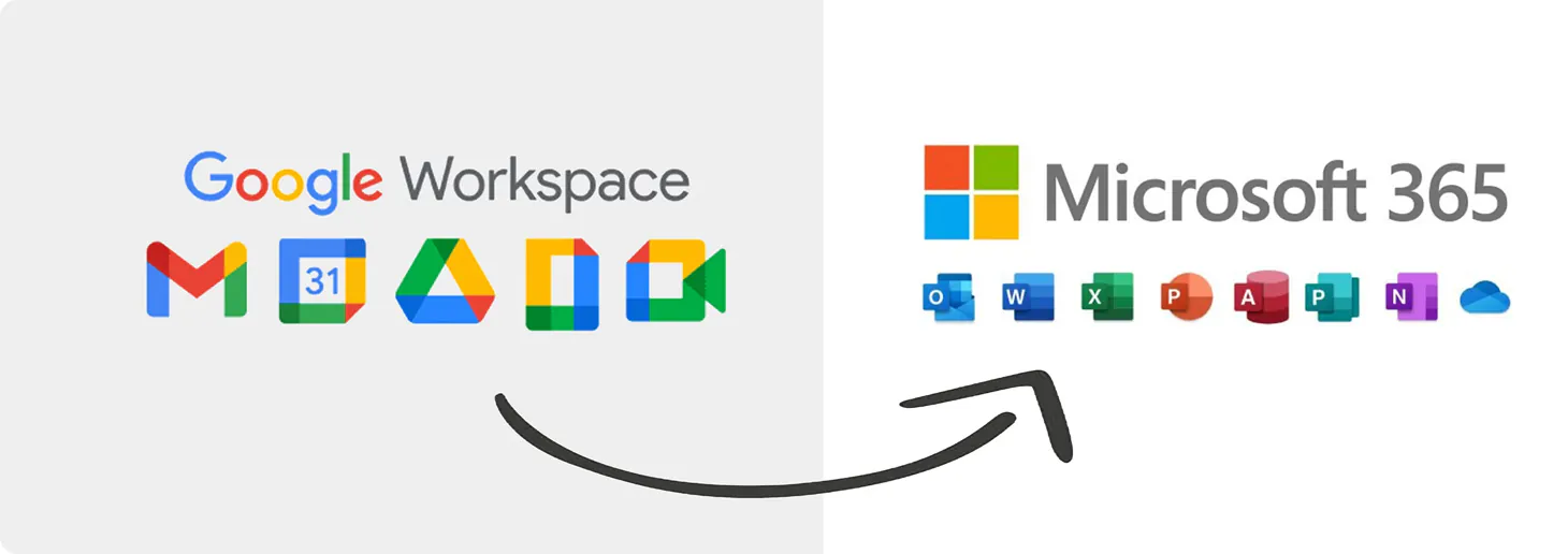 Migrate from Google Workspace to Microsoft 365 — <span>Without the Headaches</span>