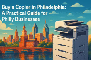 Copier setup in a Center City Philadelphia workplace